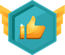 Badge Like Button Gamification