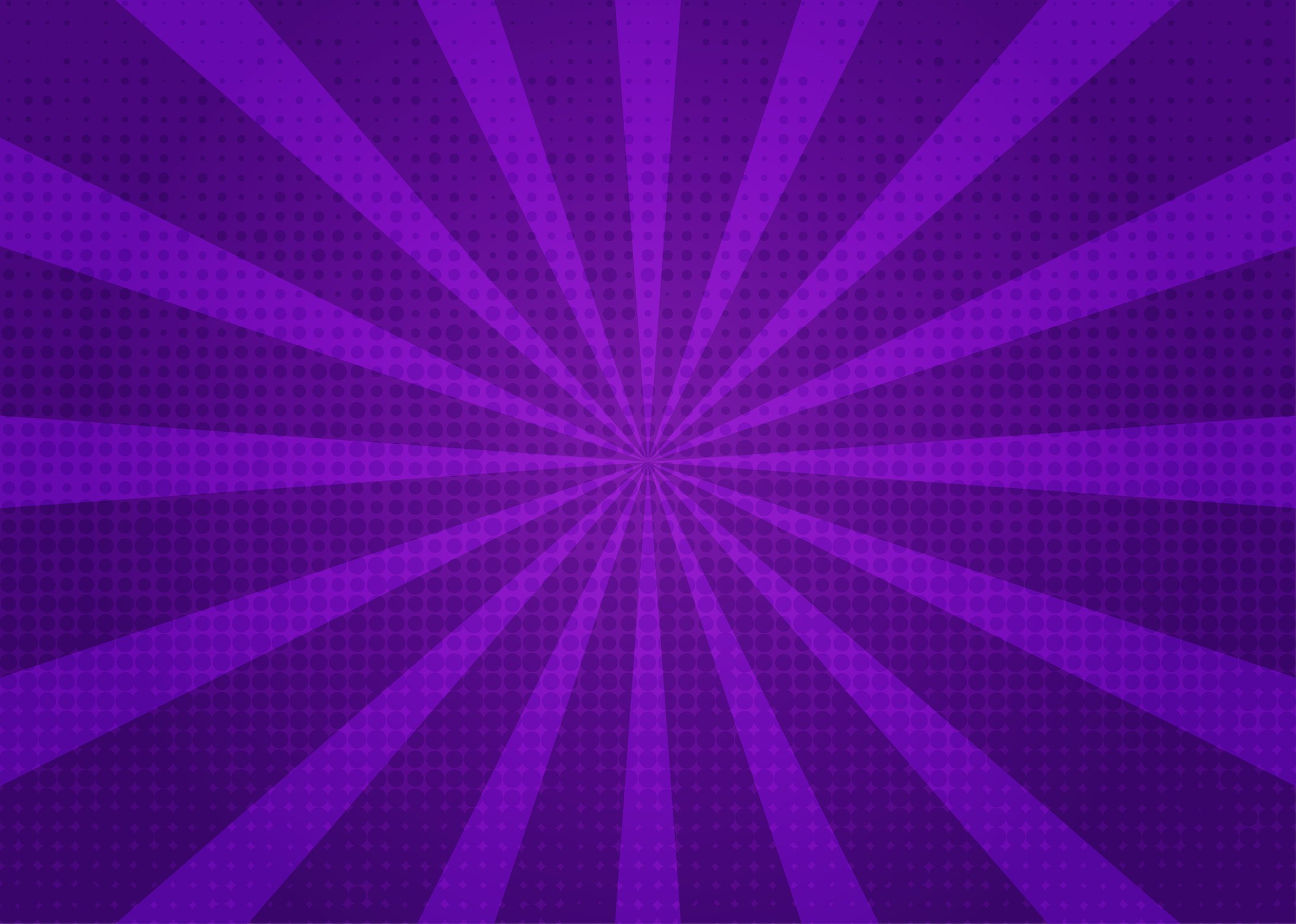 comic purple background.